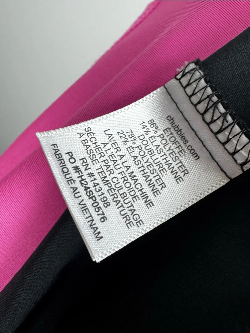 CHUBBIES | The Capes Black & Hot Pink Ultimate Performance Shorts Men’s Size L